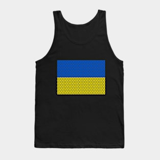 Ukrainian flag with floral print Tank Top